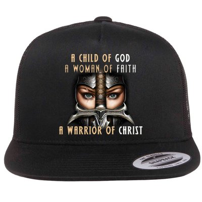 Child of God Woman of Faith Warrior Of Christ Flatbill Hat