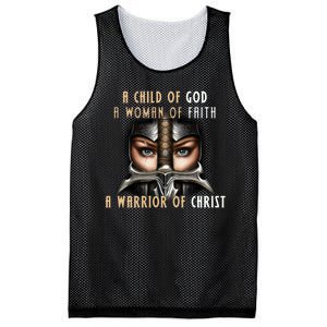 Child of God Woman of Faith Warrior Of Christ Mesh Reversible Basketball Jersey Tank