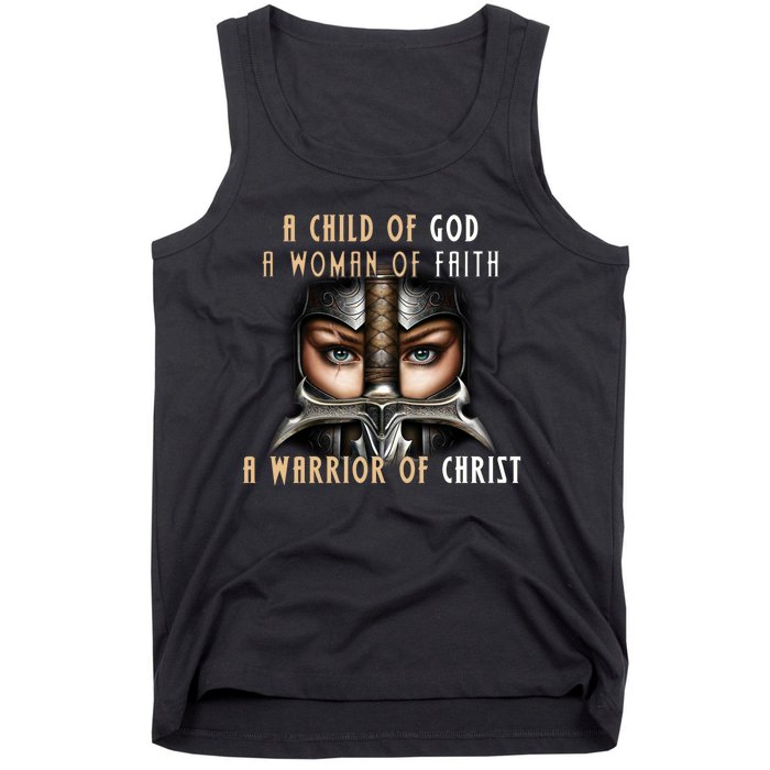 Child of God Woman of Faith Warrior Of Christ Tank Top