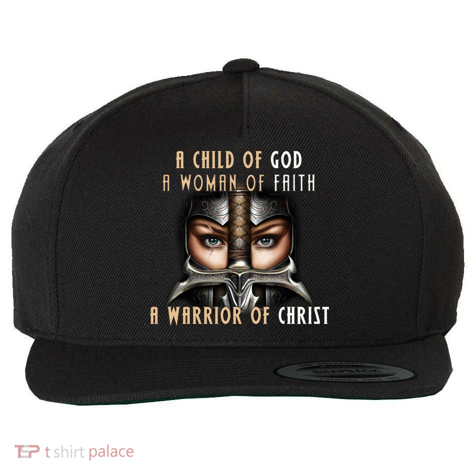 Child of God Woman of Faith Warrior Of Christ Wool Snapback Cap