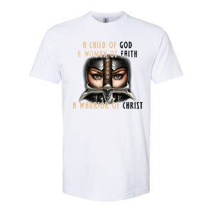 Child of God Woman of Faith Warrior Of Christ Softstyle CVC T-Shirt