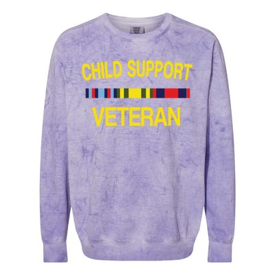 Child Support Veteran Colorblast Crewneck Sweatshirt