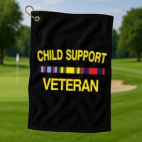 Child Support Veteran Golf Towel