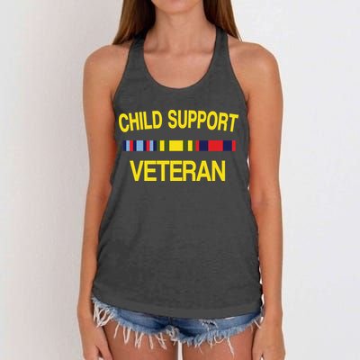 Child Support Veteran Women's Knotted Racerback Tank