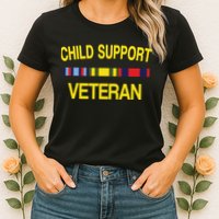 Child Support Veteran Womens T-Shirt