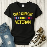 Child Support Veteran Womens T-Shirt