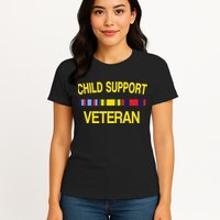 Child Support Veteran Womens T-Shirt