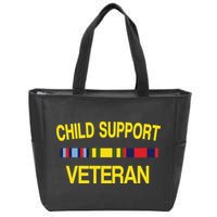 Child Support Veteran Zip Tote Bag