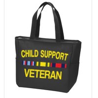 Child Support Veteran Zip Tote Bag