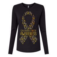 Childhood Cancer Awareness Womens Cotton Relaxed Long Sleeve T-Shirt