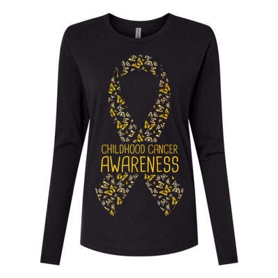 Childhood Cancer Awareness Womens Cotton Relaxed Long Sleeve T-Shirt