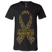 Childhood Cancer Awareness V-Neck T-Shirt