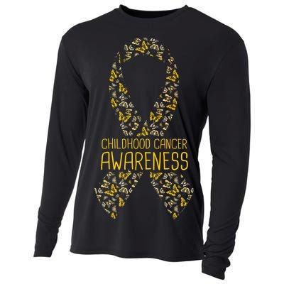 Childhood Cancer Awareness Cooling Performance Long Sleeve Crew