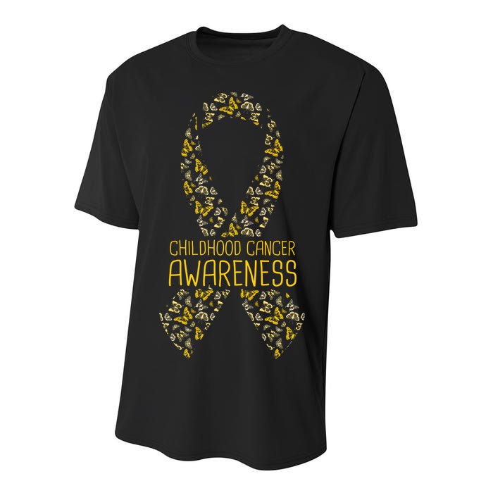 Childhood Cancer Awareness Youth Performance Sprint T-Shirt