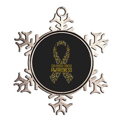 Childhood Cancer Awareness Metallic Star Ornament