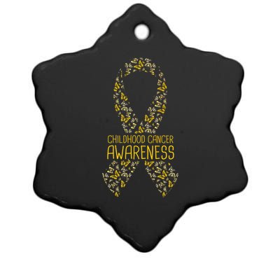 Childhood Cancer Awareness Ceramic Star Ornament