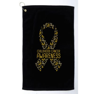 Childhood Cancer Awareness Platinum Collection Golf Towel