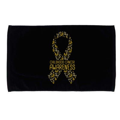 Childhood Cancer Awareness Microfiber Hand Towel