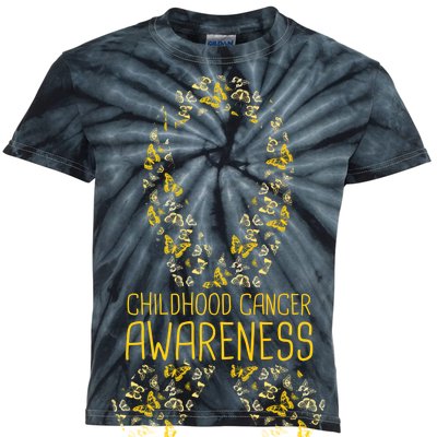 Childhood Cancer Awareness Kids Tie-Dye T-Shirt