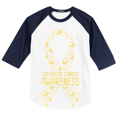 Childhood Cancer Awareness Baseball Sleeve Shirt