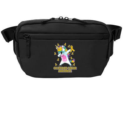 Childhood Cancer Awareness Dabbing Unicorn Crossbody Pack