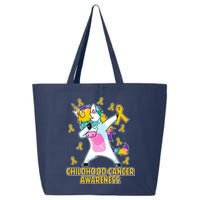 Childhood Cancer Awareness Dabbing Unicorn 25L Jumbo Tote