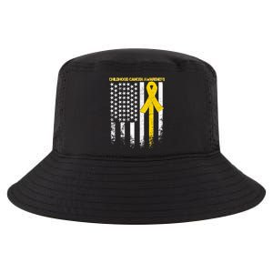 Childhood Cancer Awareness Flag Cool Comfort Performance Bucket Hat