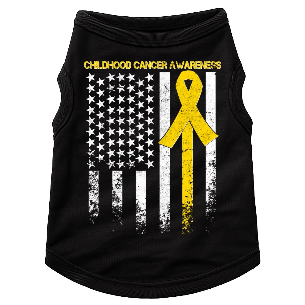 Childhood Cancer Awareness Flag Doggie Tank