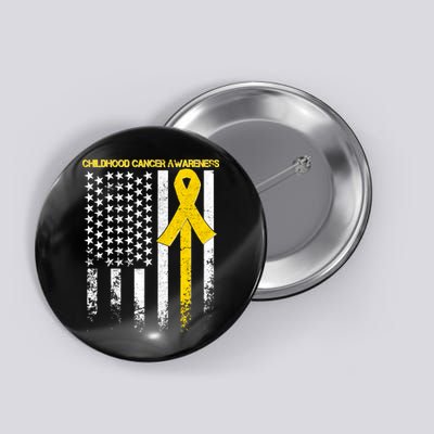 Childhood Cancer Awareness Flag Button