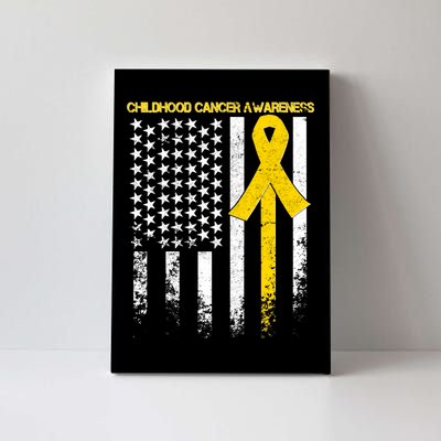 Childhood Cancer Awareness Flag Canvas