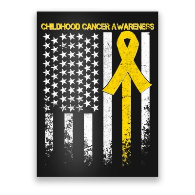 Childhood Cancer Awareness Flag Poster