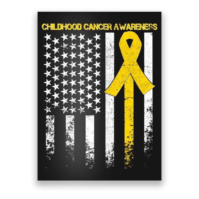 Childhood Cancer Awareness Flag Poster