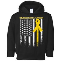 Childhood Cancer Awareness Flag Toddler Hoodie