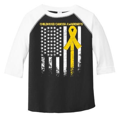 Childhood Cancer Awareness Flag Toddler Fine Jersey T-Shirt