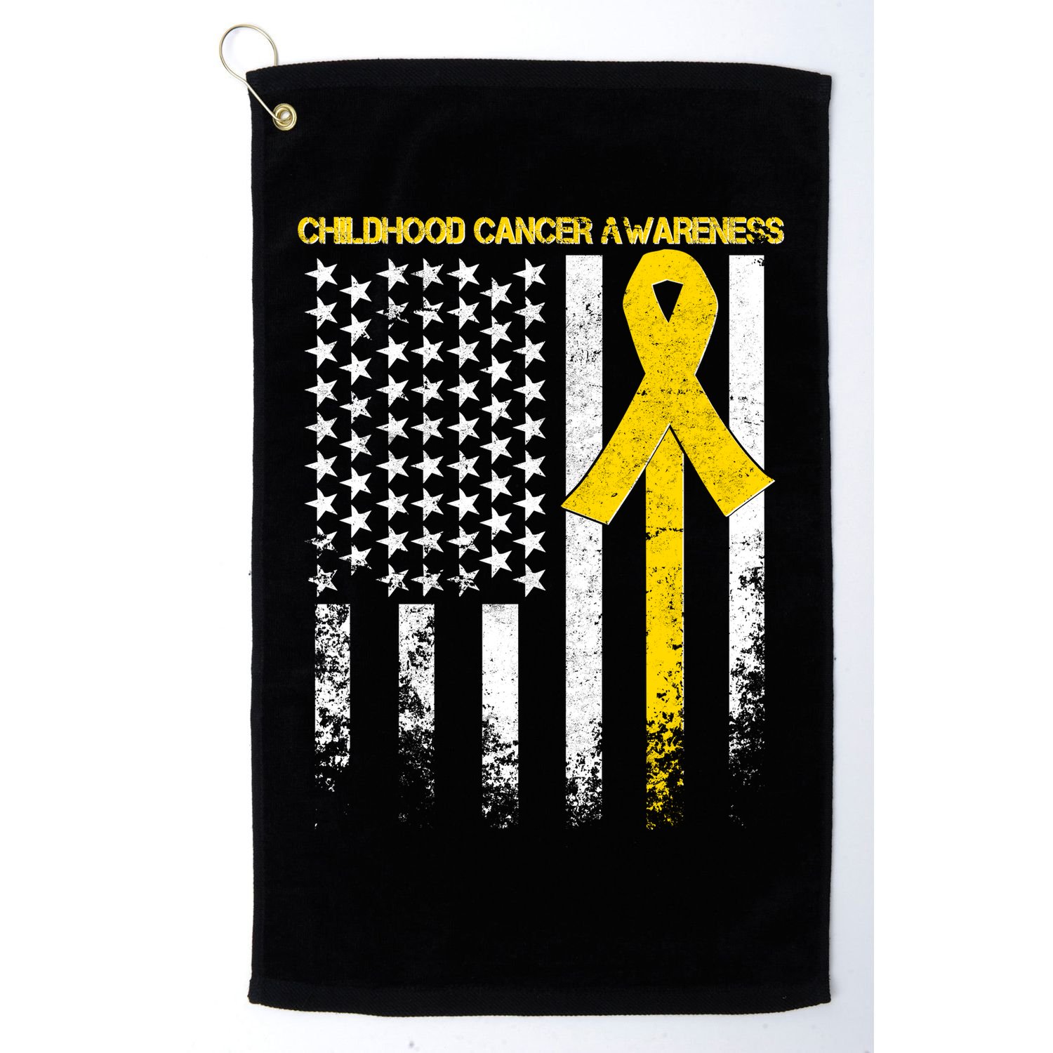 Childhood Cancer Awareness Flag Golf Towel