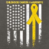 Childhood Cancer Awareness Flag Cotton Canvas Backpack