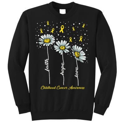 Childhood Cancer Awareness Flower Ribbons Sweatshirt