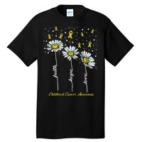 Childhood Cancer Awareness Flower Ribbons Tall T-Shirt