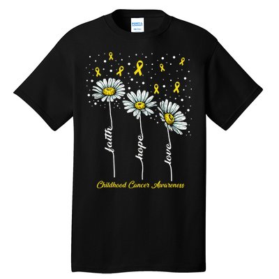 Childhood Cancer Awareness Flower Ribbons Tall T-Shirt