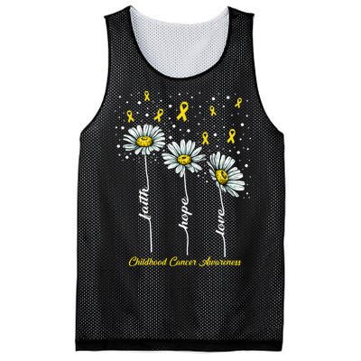 Childhood Cancer Awareness Flower Ribbons Mesh Reversible Basketball Jersey Tank