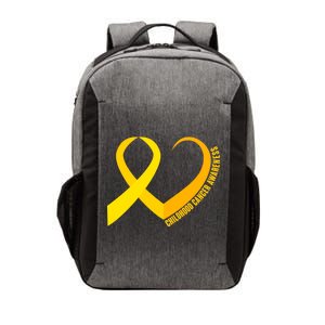 Childhood Cancer Awareness Yellow Ribbon Heart Vector Backpack