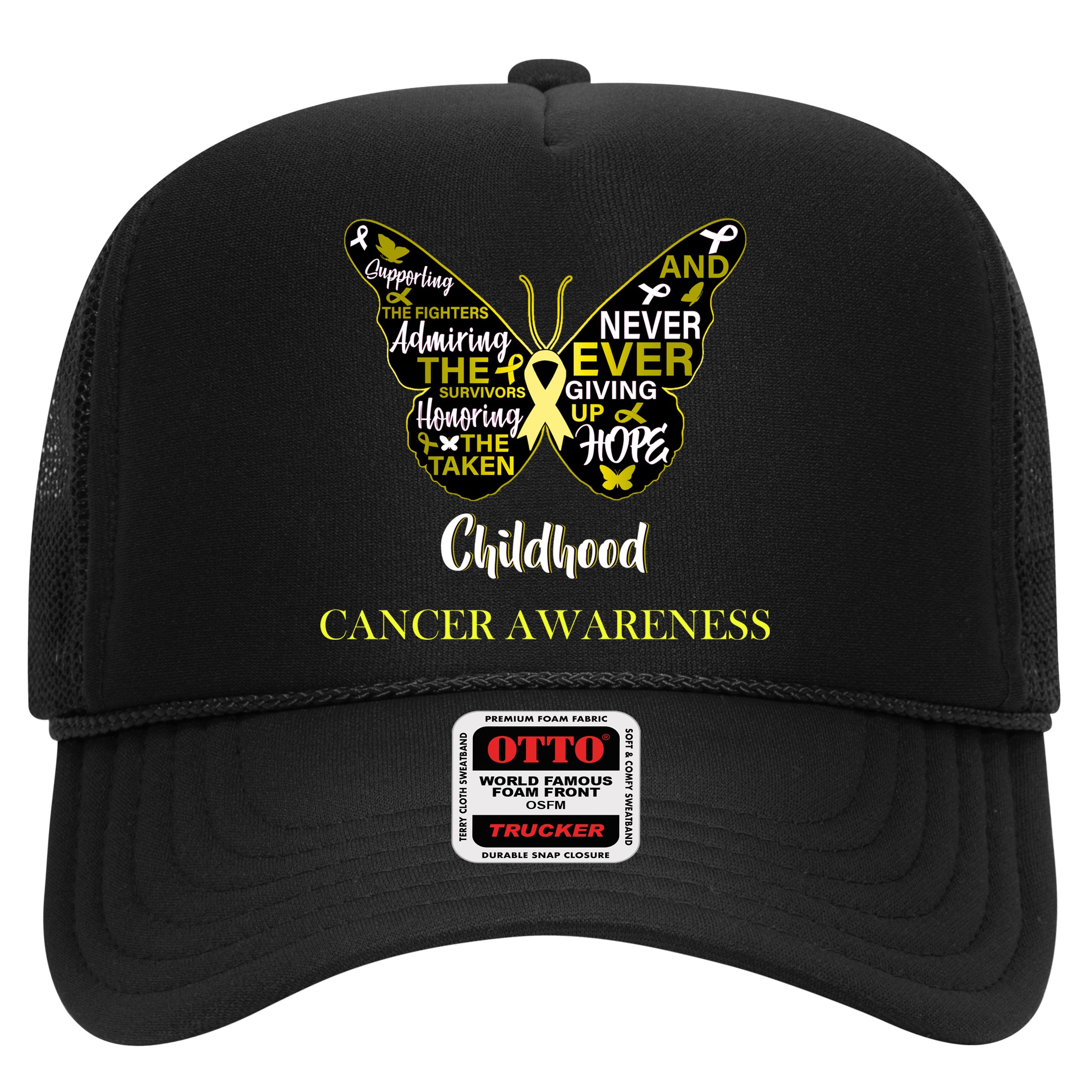 Childhood Cancer butterfly  Hat
