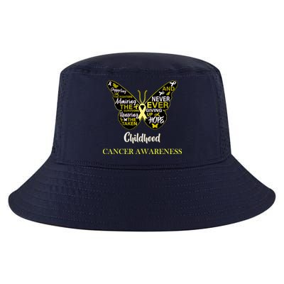 Childhood Cancer butterfly  Cool Comfort Performance Bucket Hat