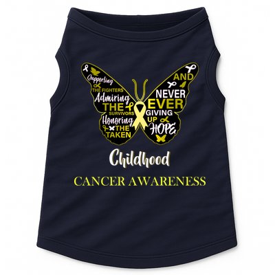 Childhood Cancer butterfly  Doggie Tank