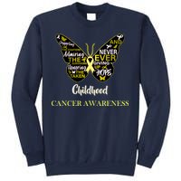 Childhood Cancer butterfly  Sweatshirt