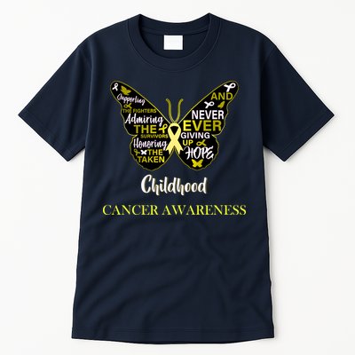 Childhood Cancer butterfly  Tall T-Shirt