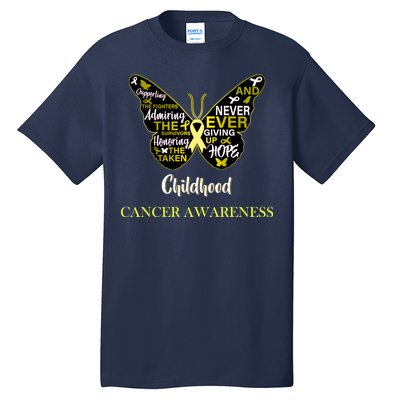 Childhood Cancer butterfly  Tall T-Shirt