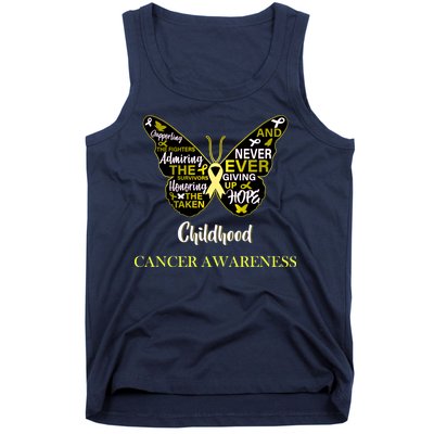 Childhood Cancer butterfly  Tank Top