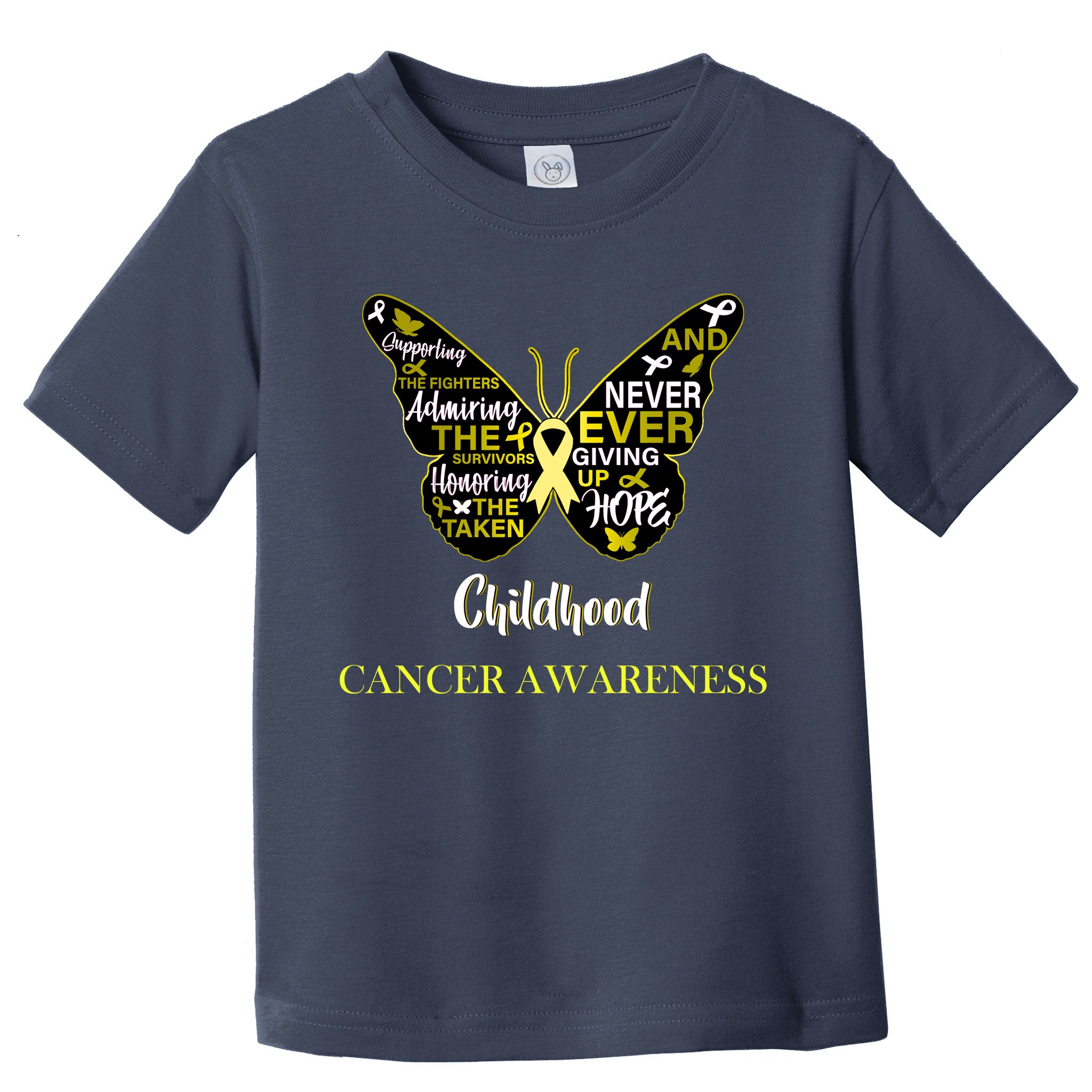 Childhood Cancer butterfly  Toddler T-Shirt