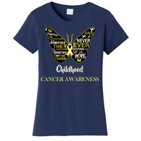 Childhood Cancer butterfly  Women's T-Shirt